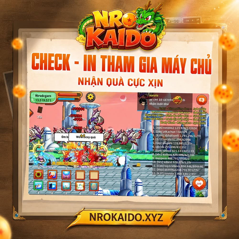 CHECK-IN NROKAIDO – NHẬN GIFTCODE MIỄN PHÍ